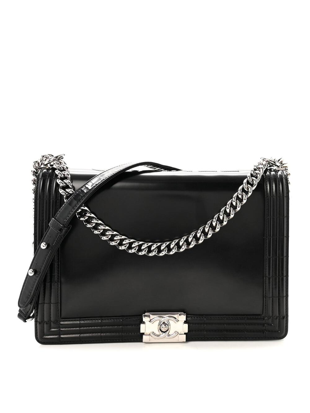 Chanel Glazed Calfskin Large Boy Flap #317488C26B